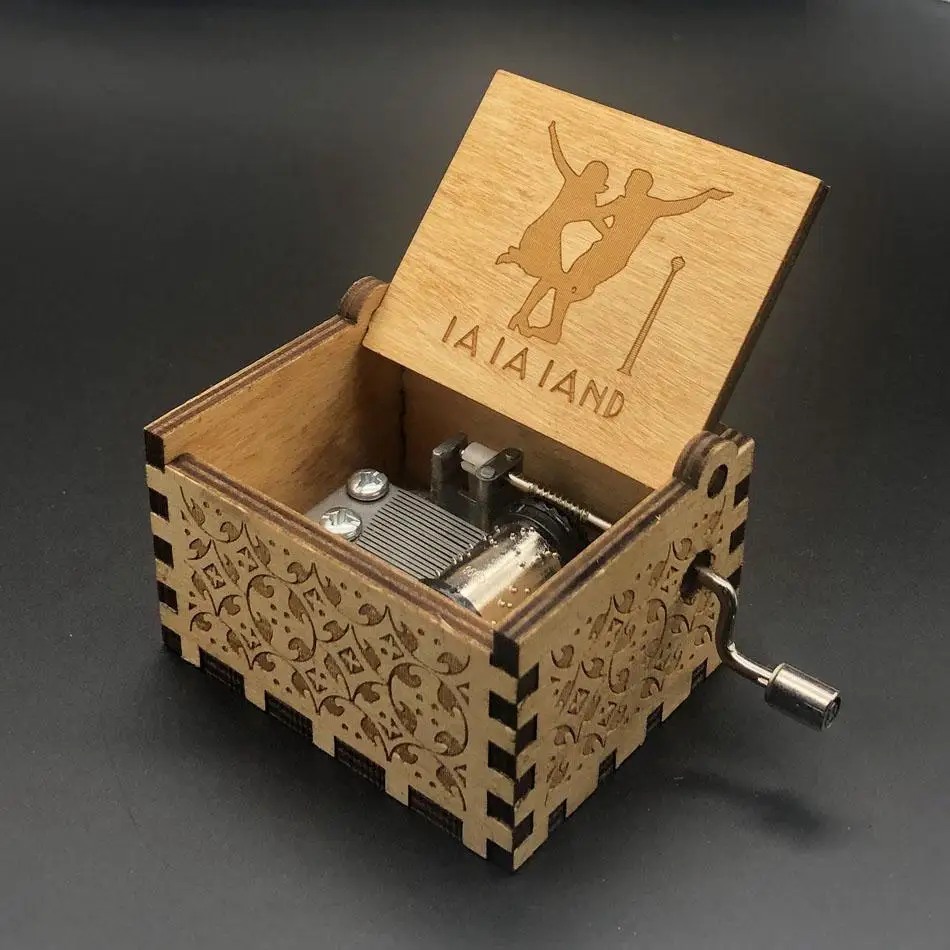 Деревянная музыкальная шкатулка в виде Игры престолов ручная работа Imagine John Godfather