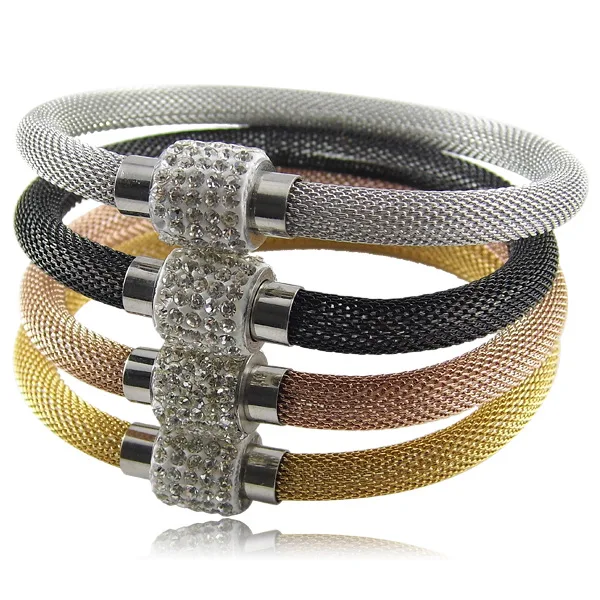 

2019 Sale Fashion jewelry Crystal heart charm Network chain bracelet Crystals from Swarovskis for Woman gift