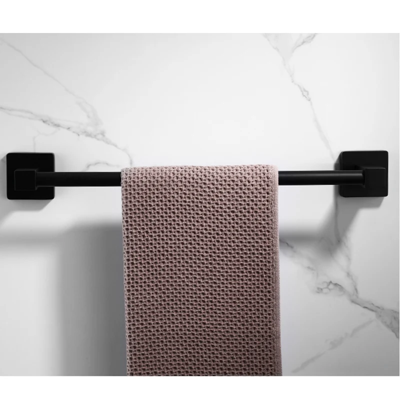 WJNMONE Robe Hook Towel Rail Bar Rack Bar Shelf Tissue Paper Holder Bathroom Hardware Set Bathroom Accessories Zotobon towel rack,towel holder,bathroom facilities