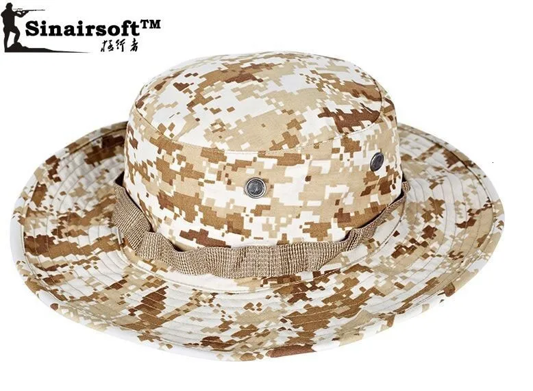 SINAIRSOFT Тактические страйкбол Снайпер камуфляж Boonie шапки Непальские кепки Militares армии мужские американские военные аксессуары Пешие прогулки