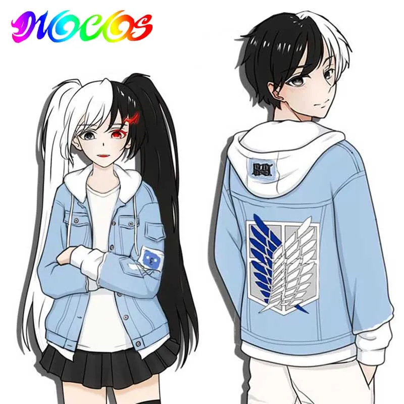 Мужской/женский джинсовый пиджак DIOCOS костюм для косплея Атака Титанов Shingeki no Kyojin