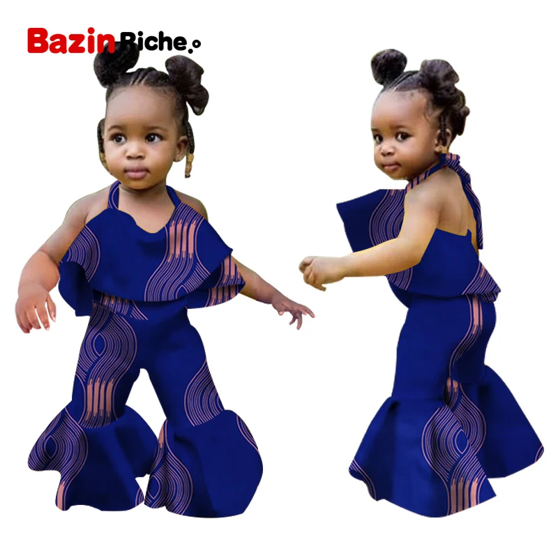 Детская летняя одежда Детский комбинезон в африканском стиле для маленьких девочек костюм без рукавов для малышей WYT346 - Цвет: 16