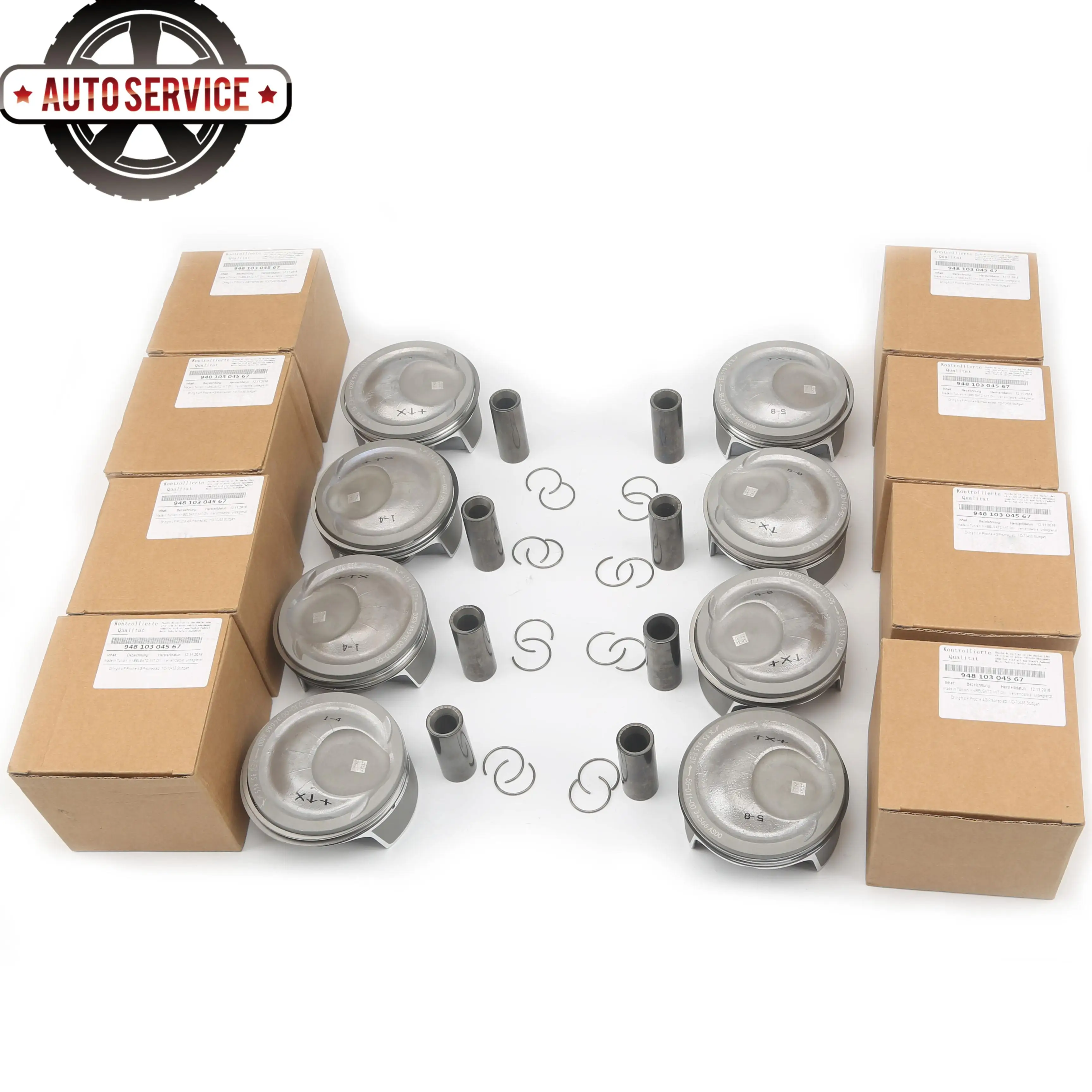 Turbo 4.8T V8 Pistons & Piston Rings Kit 948 103 931 16 948 103 045 67
