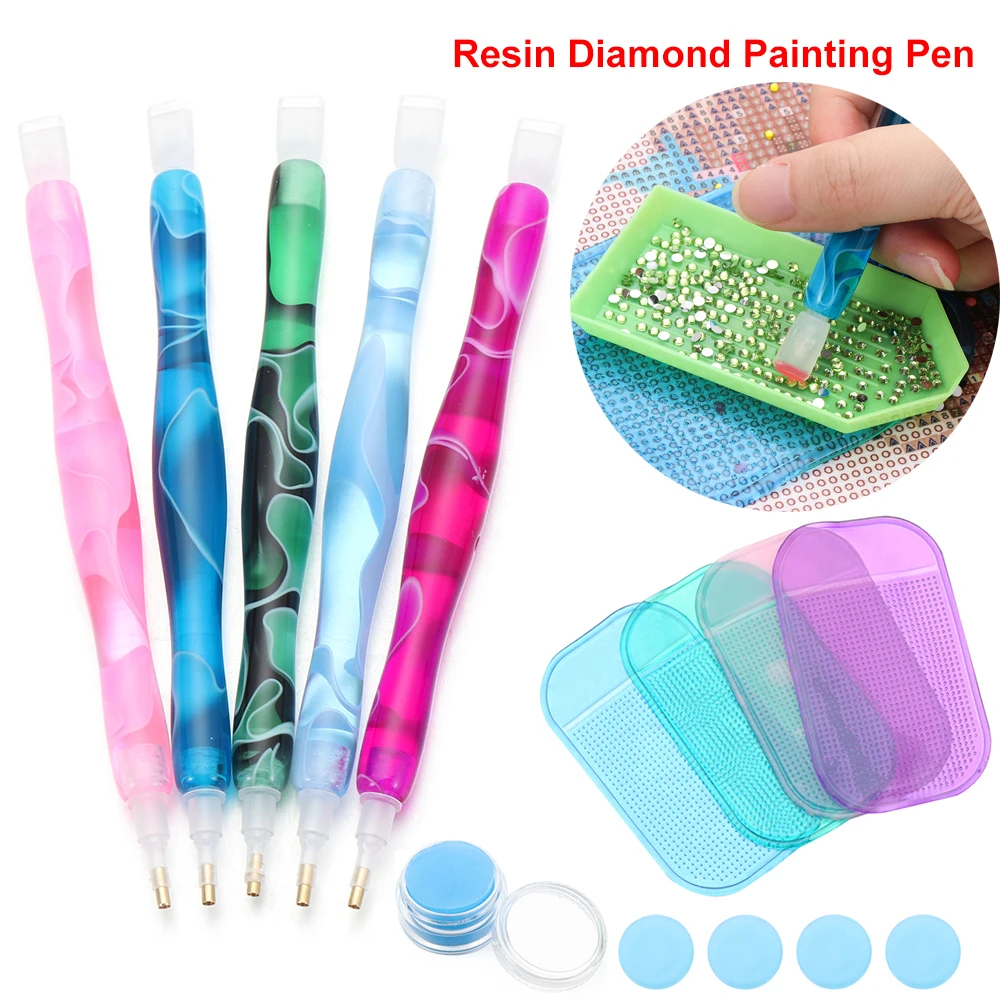 5D Resin Diamond Painting Pen Resin Point Drill Pens Cross Stitch  Embroidery DIY