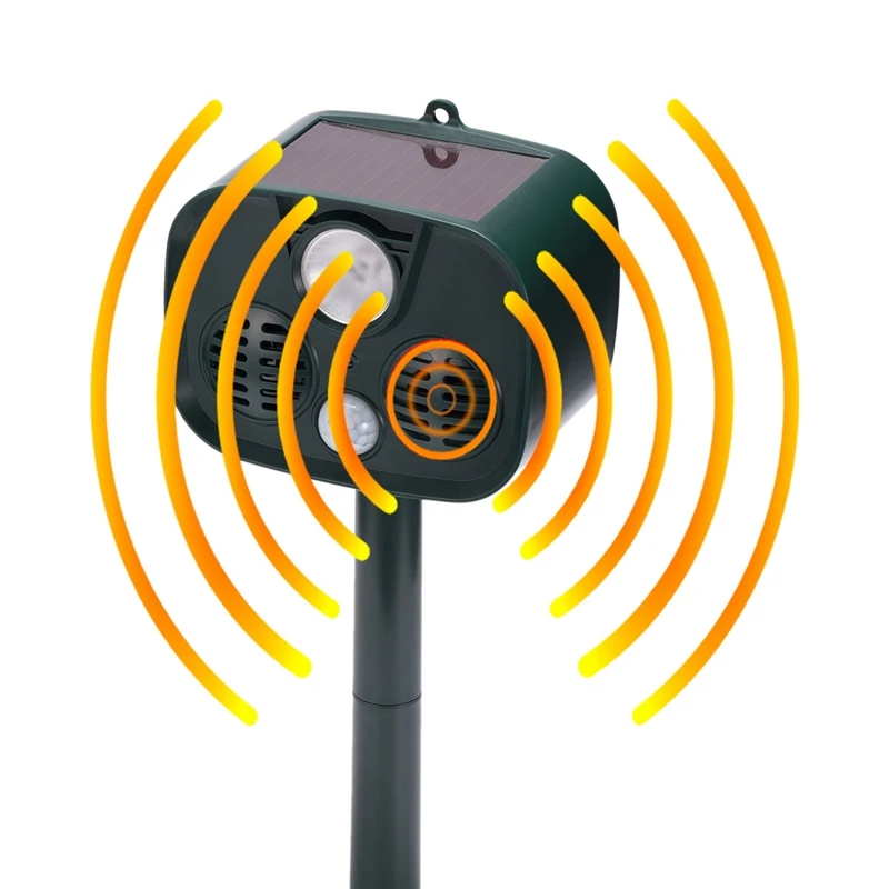 Solar Bird Repeller Ultrasonic Repeller Animal Blaster Garden Cat Dog Pest Animal Repeller PIR Scarer Deterrent