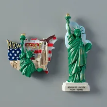 Магнитные наклейки на холодильник туристические сувениры статуя флаг свободы звезды Нью-Йорк магниты на холодильник украшение дома подарок