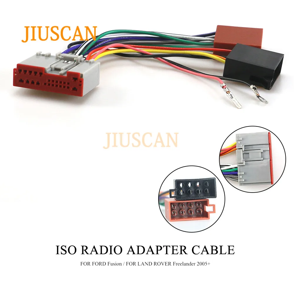 JIUSCAN 12-135 ISO радио жгут проводов адаптер Разъем для FORD Fusion 2002-2005 Fiesta 2003-2005 для LAND ROVER freelander