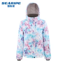 SEARIPE лыжная куртка женская Сноубордическая куртка водонепроницаемая зимняя куртка лыжная спортивная одежда дышащая супер теплая зимняя Лыжная куртка пальто