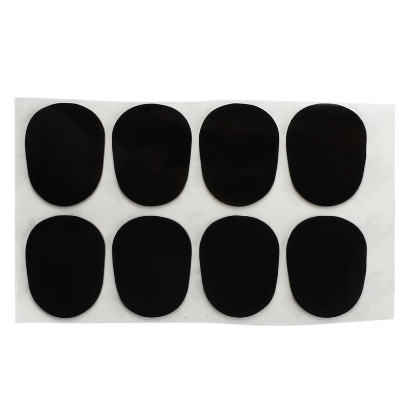 

8 Patches Pads Cushions Nozzle for Alto Saxophone 0.8mm Black