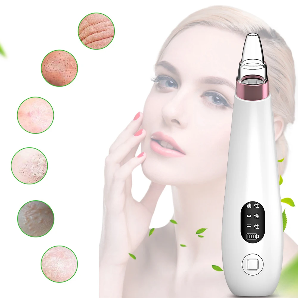 

Blackhead Remover Skin Care Pore Vacuum Acne Pimple Removal Vacuum Suction Tool Facial Diamond Dermabrasion Machine Face Clean