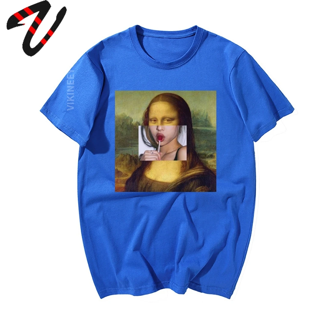 Арт да Винчи Футболка с принтом пары мужские новые модные топы Мужские 100%
