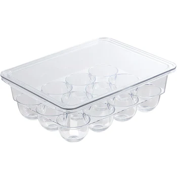 

1pc Egg Storage Box Transparent Fresh Food Box With Lid Can Be Superimposed Plastic Box Refrigerator Storage Box Household T