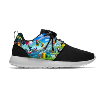 

Game Mario Hot Super Cute Cartoon Kids Breathable Sport Running Shoes Funny Cool Fashion Sneakers Gift For Boys Girls Children