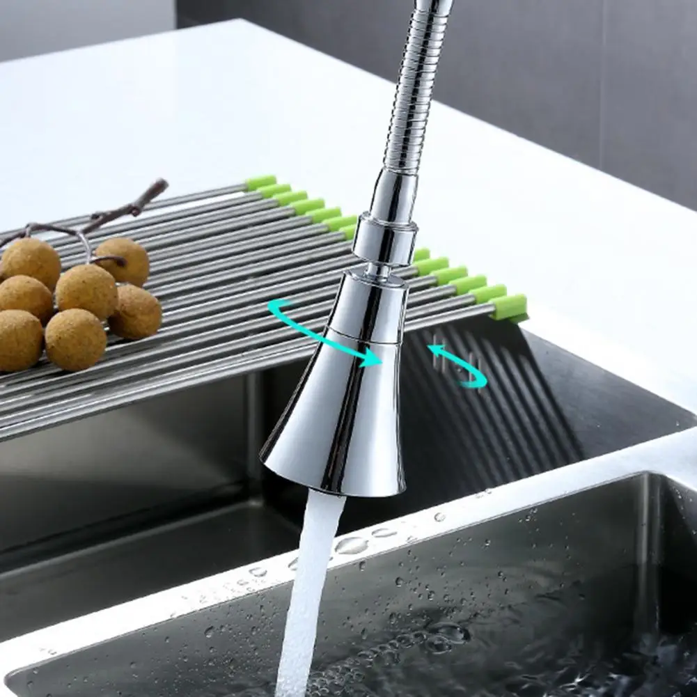 Kitchen Faucet Aerator Plating Surface 2 Modes Plastic Pull Out Sprayer Water Tap Home