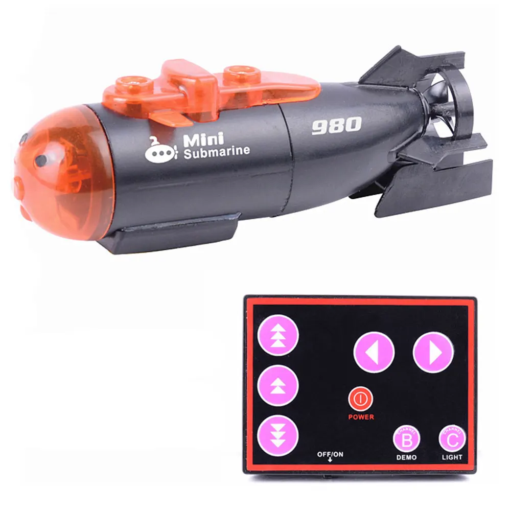 RC мини игрушка для подводной лодки с дистанционным управлением воды дайвинга
