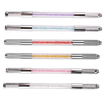 

Clear Crystal Manual Pen Double-Head Pen Dual-Use Semi-Permanent Pen Fog Eyebrow Pencil Eyebrow Pencil Makeup Tools