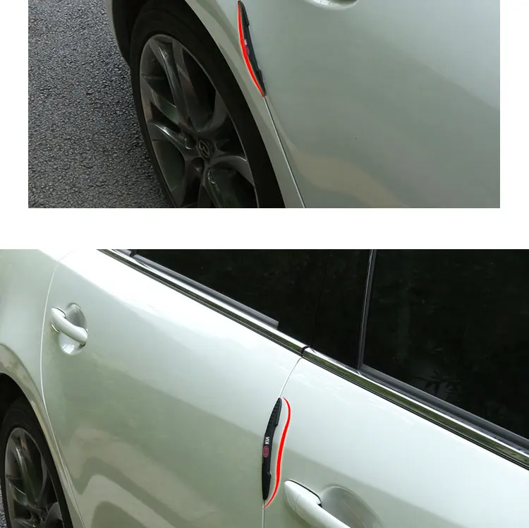 4 шт. защитная полоса для края двери автомобиля защита от царапин наклейка против