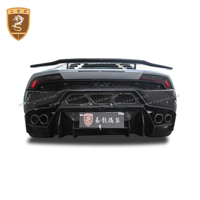 Для Lamborghini Huracan LP610 Vors Стиль углеродного волокна задний бампер тюнинг дрейф чехол