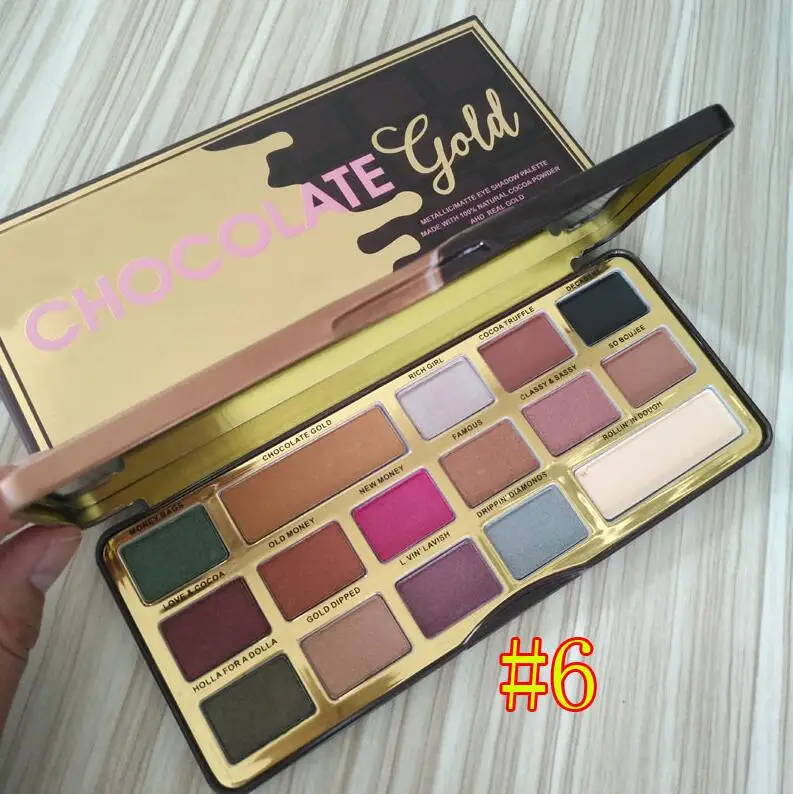 choco gold Макияж для лица Новые сладкие персики пряники Золотой Клевер тени для век Палитра шоколад золото 18 цветов папа персики тени для век - Цвет: choco gold
