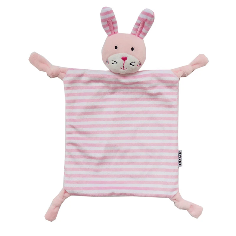 Детское комфортное полотенце для ухода за животными, плюшевые успокаивающие игрушки для новорожденных, детский грызунок, развивающее детское полотенце - Цвет: 01rabbit