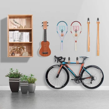 

Best Garage Storage Utility Double Hooks, Heavy Duty for Organizing Power Tools, Ladders, Bulk Items, Bikes, Ropes Etc 8 Pack -