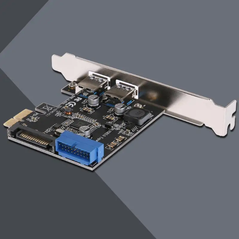U3V14S PCIE передача USB3.0 плата расширения адаптер настольный передний 19PIN интерфейс компьютерные компоненты и аксессуары