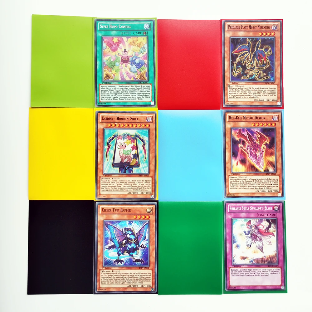 120 шт./лот yu-gi-ой карты рукава набор карт пленка 62X89 защитный рукав вкладыш VG