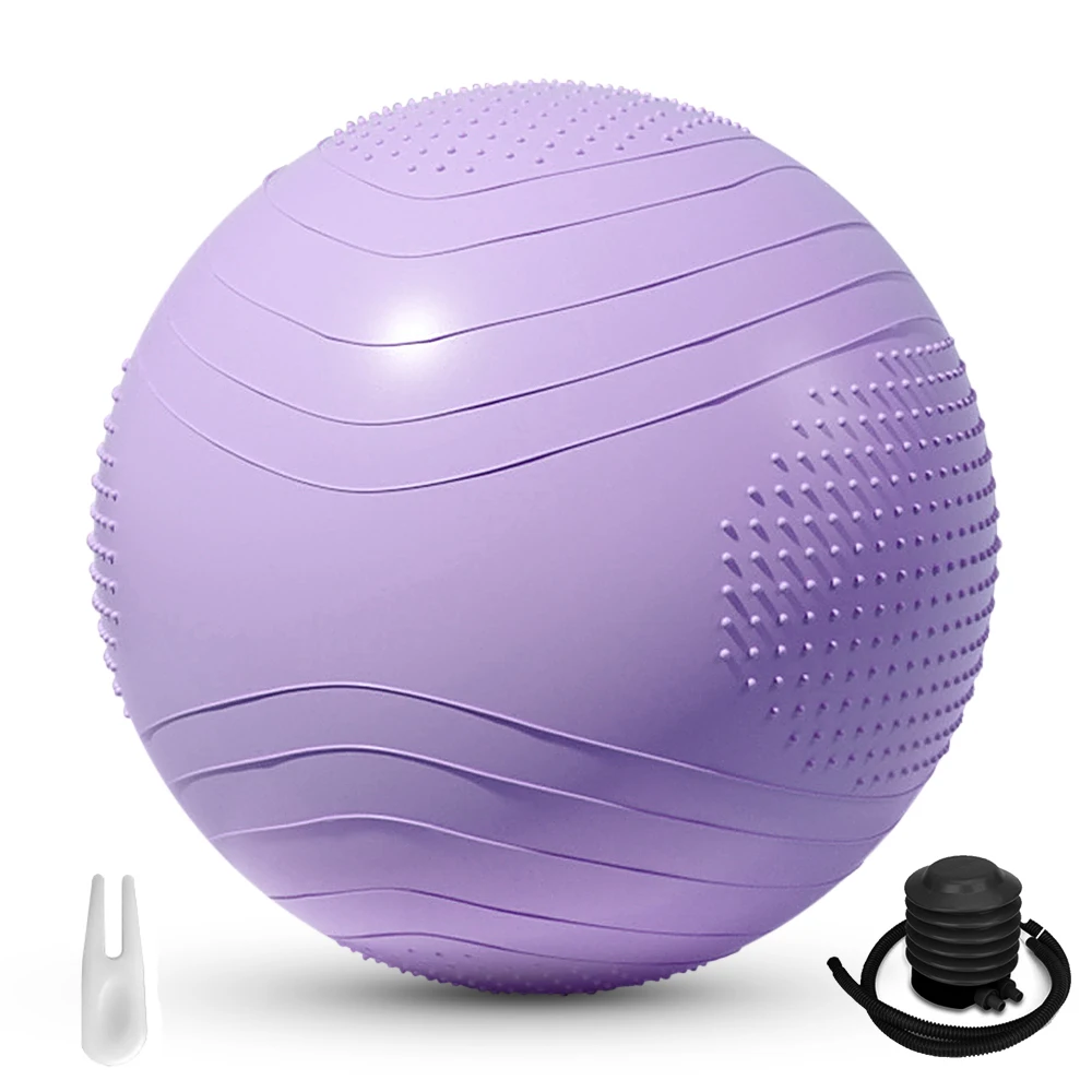 65cm Yoga Ball Fitness Balls Sports Pilates Birthing Fitball Exercise Training Workout Massage Ball Gym ball With Quick Pump