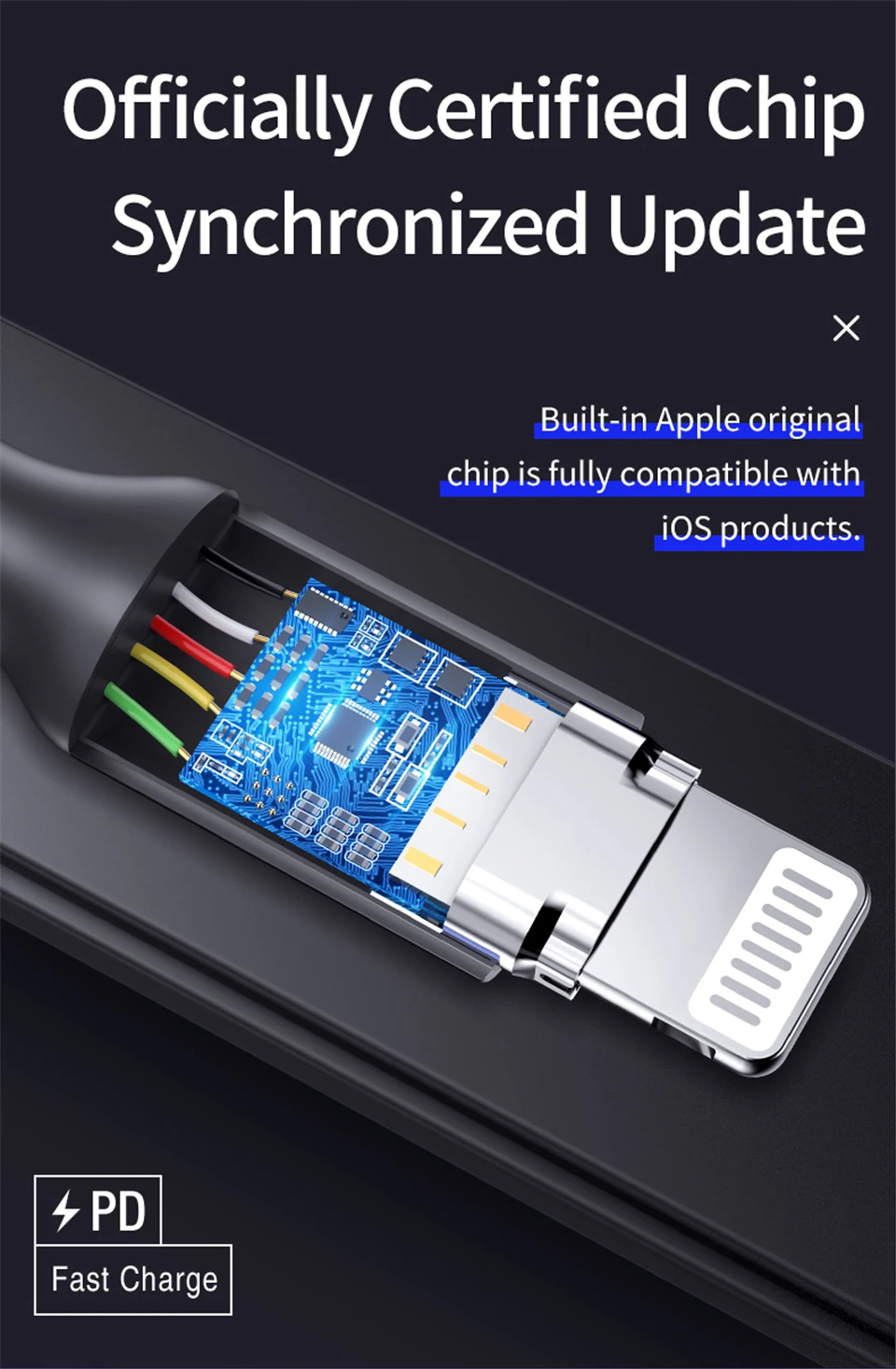 Rock MFI сертифицированный usb c на lightning зарядный кабель для iPhone xs max xr x 8 7 6s plus 5 ipad быстрое зарядное устройство PD кабель 1 м