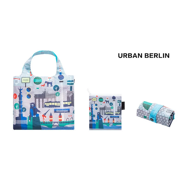 Горячая креативная Экологичная легкая хозяйственная сумка с мультяшным принтом многоразовая Складная портативная нейлоновая женская сумка на плечо BS88