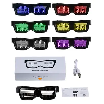 

DIY Animation Bluetooth LED Glasses for Festivals, Fun, Parties NEW