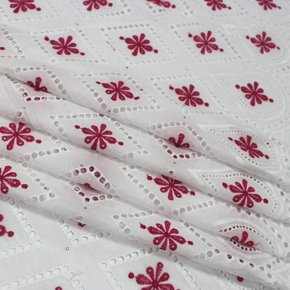 

Best Selling Lace Fabric 2019 High Quality African Swiss Voile Lace For Women Dress Hollow Out Cotton Lace Nigerian Laces Fabric