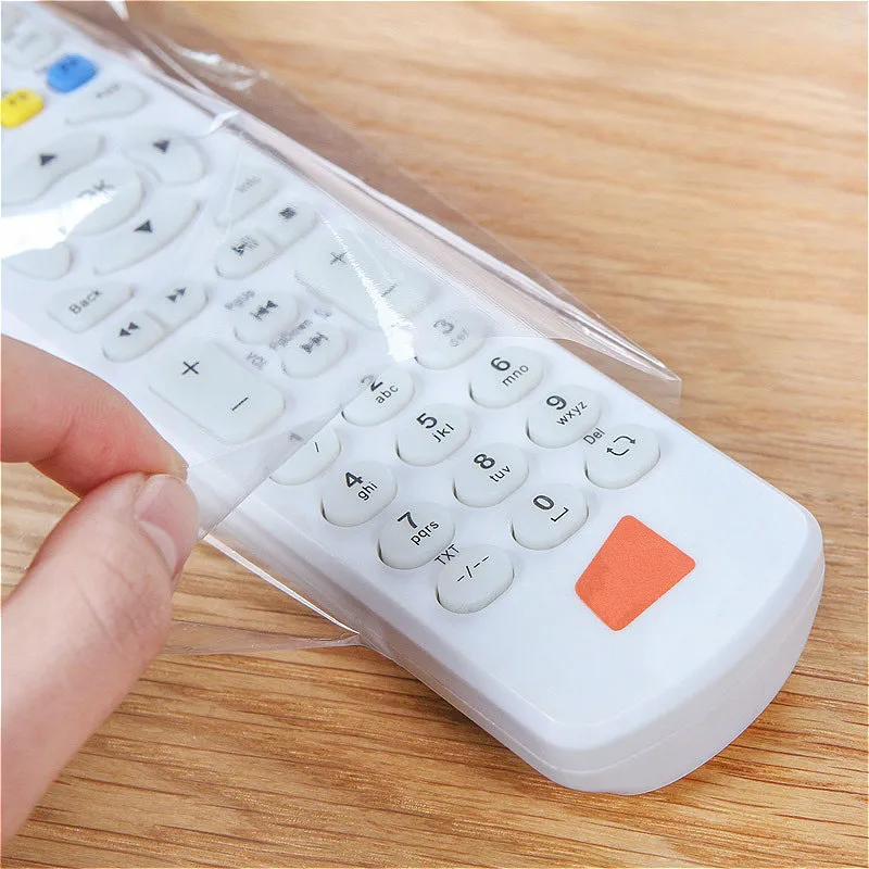 Heat Shrink Film Clear Video TV Air Conditioner Remote Controller Protector Cover Home Dust Waterproof 5PCS/Bag