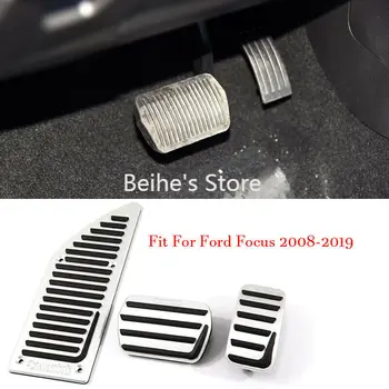 

Car Alloy Accelerator Gas Brake Footrest Pedal Plate Pad Cover Fit For Ford Focus
