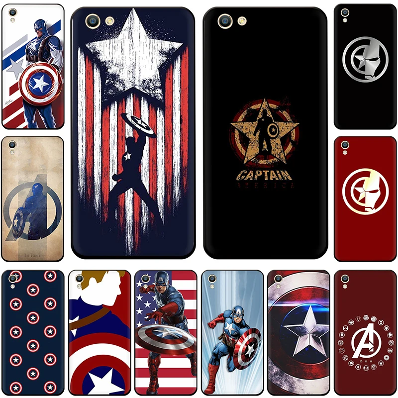 

Marvel superhero Captain America Soft Phone Cover Case For OPPO A5 39 57 59 83 F5 A73 A37 A77 F3 R9 11 S R15 17 Pro