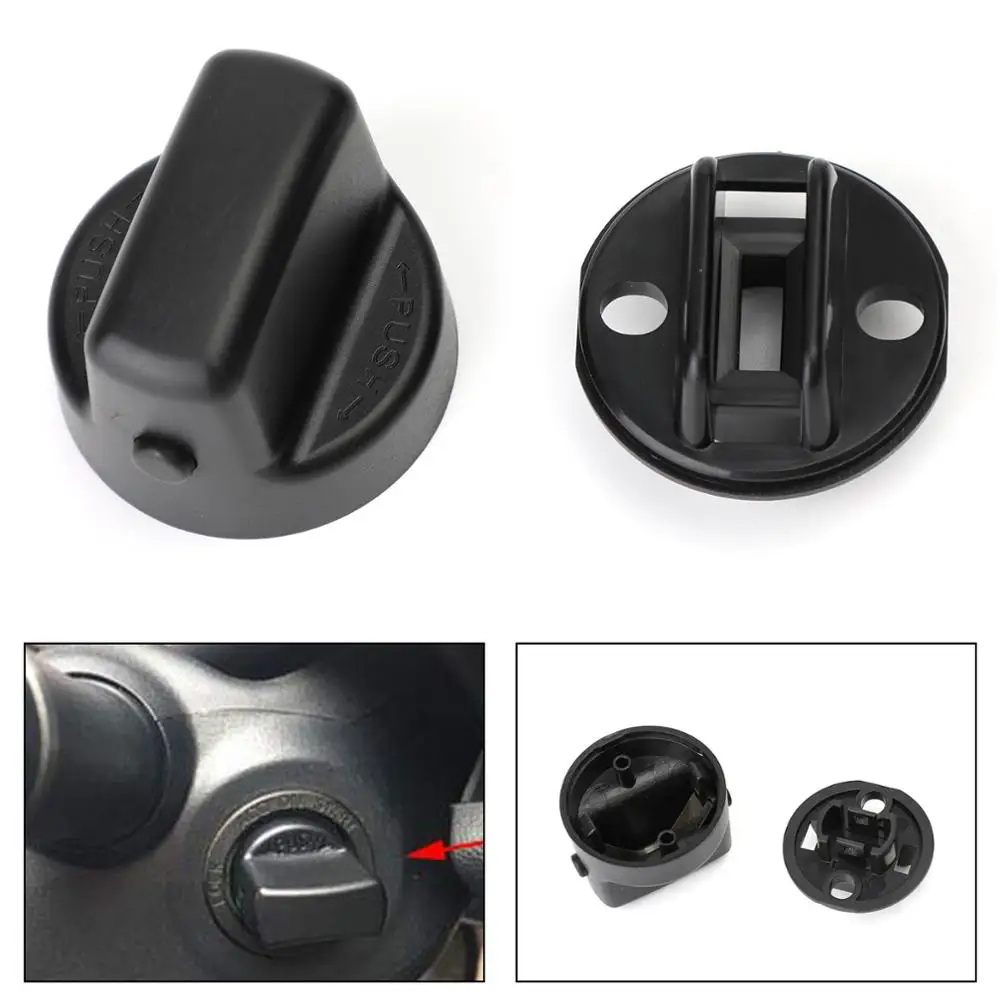 Ignition Key Knob Push Turn Switch Key Ignition Knob Set for Mazda Speed 6 CX7 CX9 D461-66-141A-02 D6Y1-76-142 