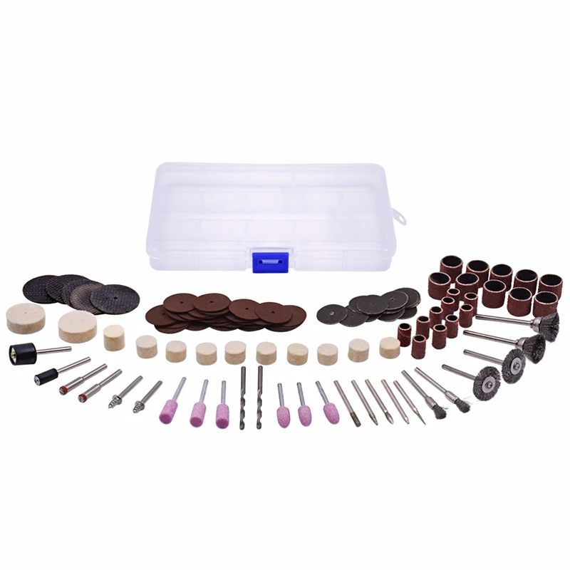 119/114Set Electric Abrasive Grinder Bit Set Grinding Sanding Polishing Disc Wheel Tip Cutter Drill Disc Rotary Tool Accessory - Цвет: 119PCS
