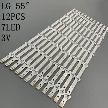 

Full LED backlight strips Array for LG 55 Inch TV55LB7200 LC550DUH-PGF1 55"V14 Slim DRT Rev0.0 R1 L1 R2 L2 6916L 1629A 1630A