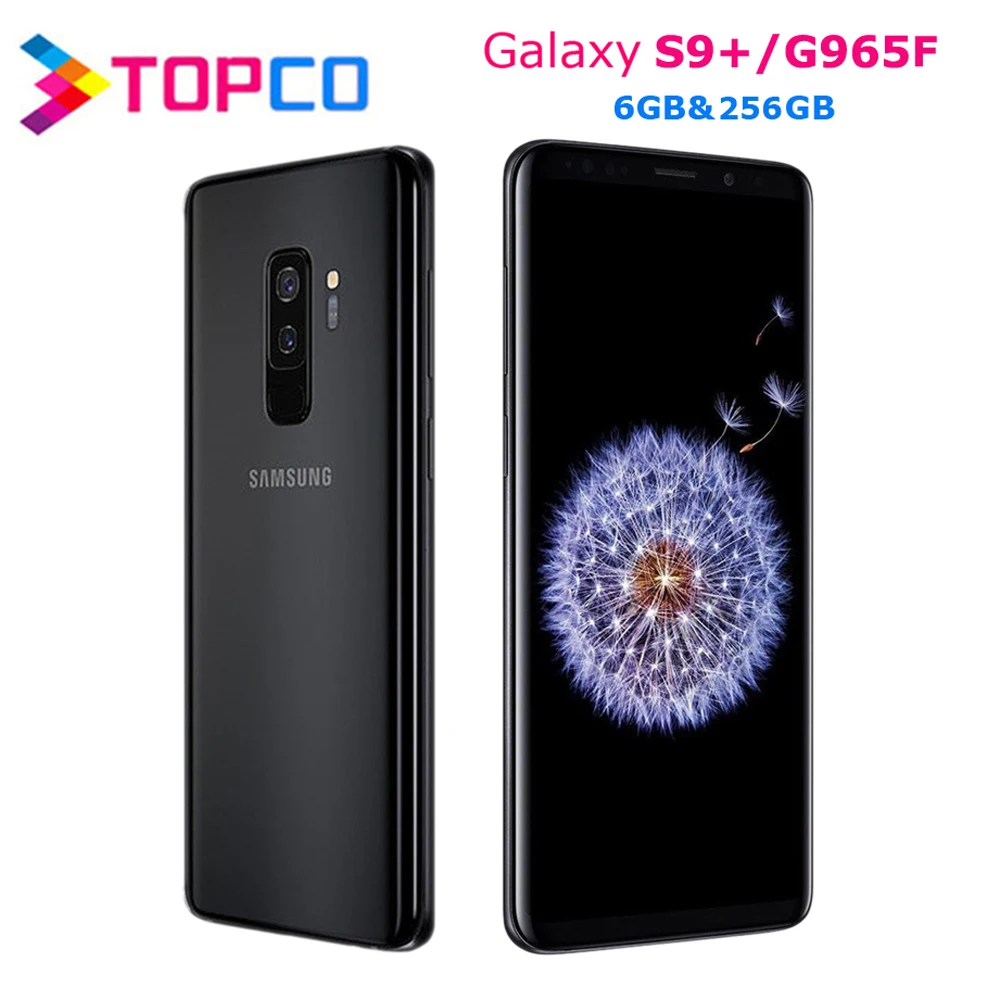 

Samsung Galaxy S9+ S9 Plus G965F Original 4G LTE Android Mobile Phone Octa Core 6.2" Dual 12MP&8MP RAM 6GB ROM 256GB Exynos NFC