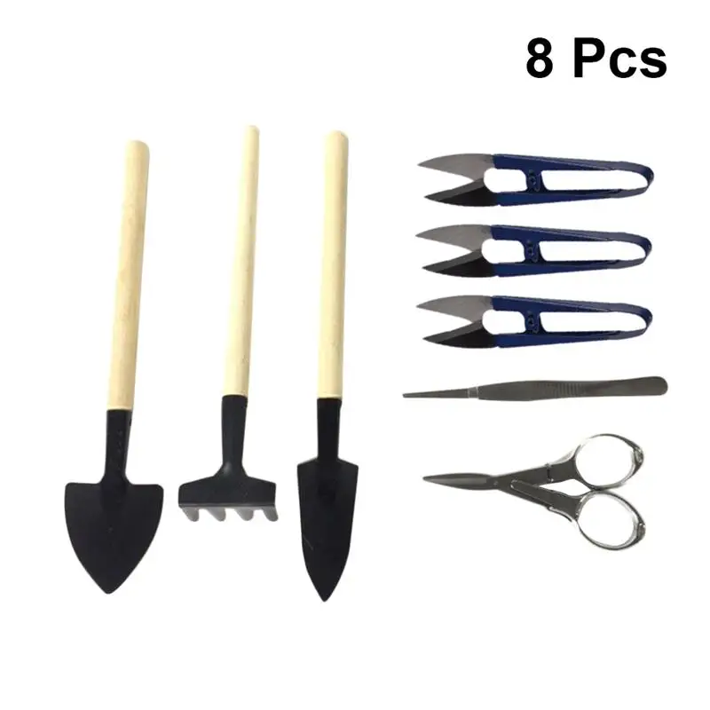 

WINOMO 8pcs Practical Garden Tools Combination Horticultural Tools For Potted Planting Of Succulent Plants Garden Supplies