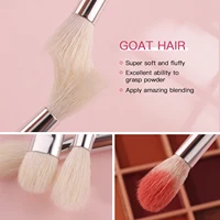 BEILI Black Makeup Brush Sets Professional Natural Goat Fiber Hair Brush Foundation Kakubi Contour Eyeshadow Beauty Tool brochas 4