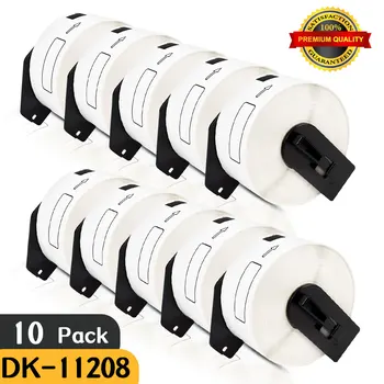 

10pk Roll Labels DK 11208 for Brother QL Label Printer DK-11208 Die Cut Label 38x90mm Address Sticker QL-700 QL500 800