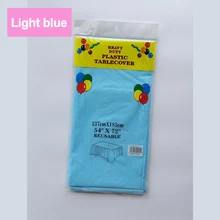 Одноразовые вечерние скатерть Пластик Материал однотонные Цвет одежда для свадьбы, дня рождения квадратная скатерть h2