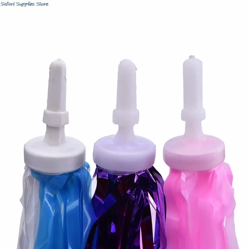 Bicycle Handlebar Tassel Bike Handle Grips Decoration PE Streamers Tricycle Kids Girls Scooter Handlebar Grips Tassels 1Pair