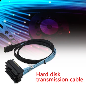 

Connector Cable Breakout Cable Hard Drive Splitter Cable Mini SAS 36P SFF 8087 to 4 SAS 29P SFF-8482 with 15P SATA Power