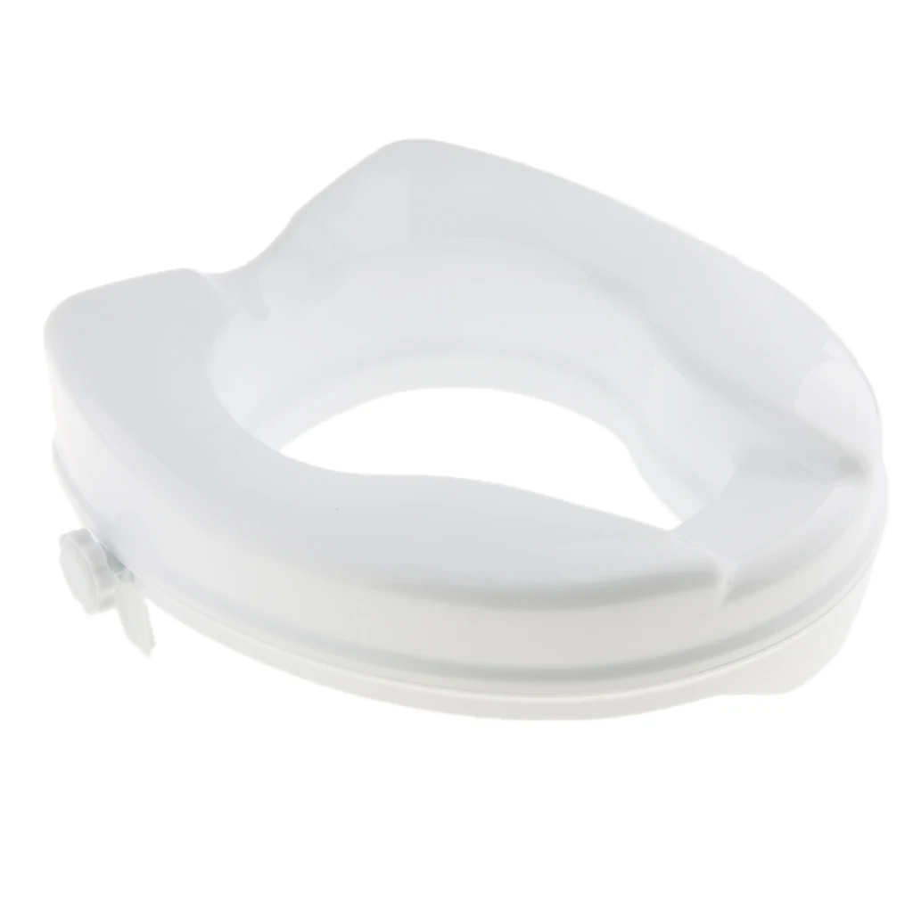 Standard Potty Pregnant Women Elderly Toilet Seat Riser Elongated Lifter Raises Your Seat 2 inch