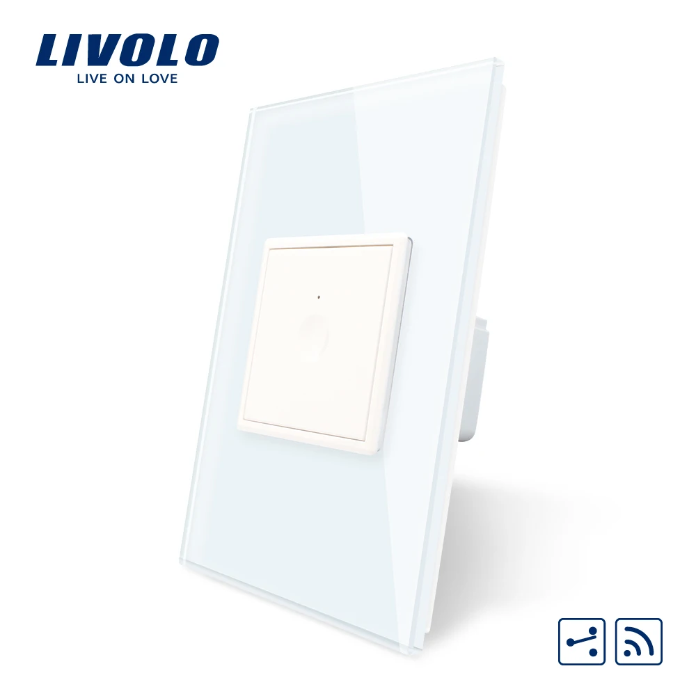 

Livolo US/AU Standard New SeriesWall Touch Switch,1Gang 2Way Remote Touch, AC 110-250 ,7colors options,plastic key,without logo