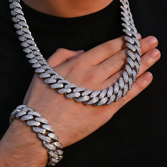 Iced Out Mariner Bracelet - Silver Men's Bracelet - JAXXON