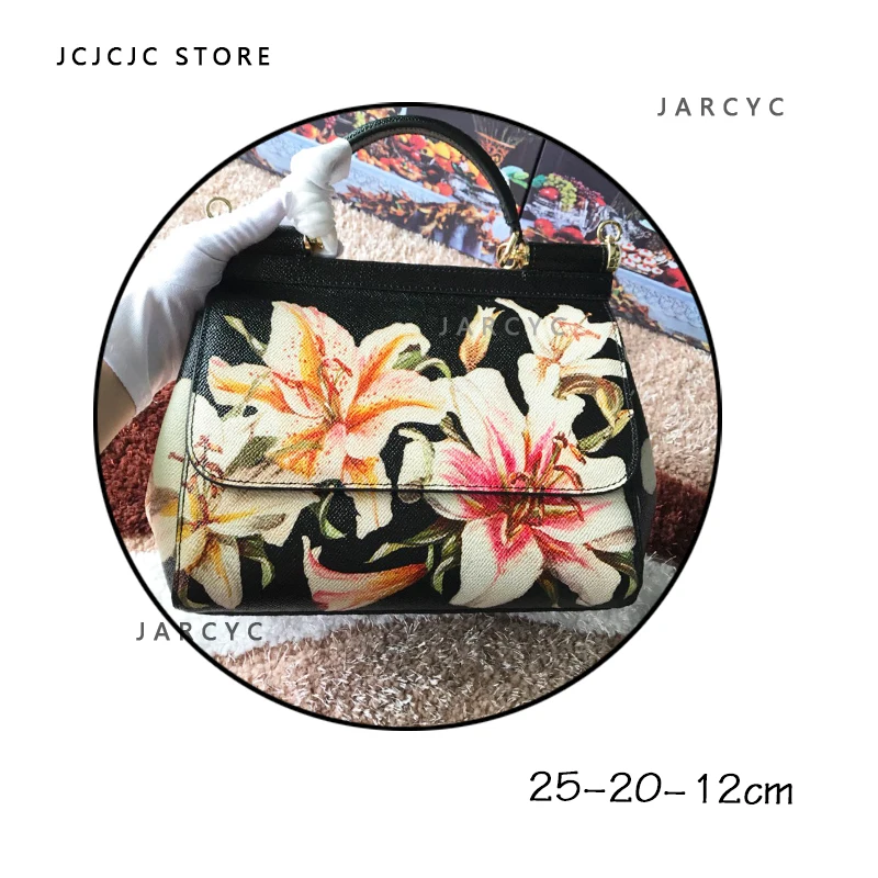 Luxury Brand Cow Leather Tote Bags Designer Cowhide Handbags Women Shoulder Bags Fashion Female Medium size flower pattern Bag
Luxury Brand Cow Leather Tote Bags Designer Cowhide Handbags Women Shoulder Bags Fashion Female Medium size flower pattern Bag