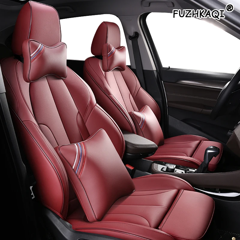 Кожаный чехол на автомобильное сиденье FUZHKAQI для Jaguar XJ XF XE E PACE XFL XEL автомобильные